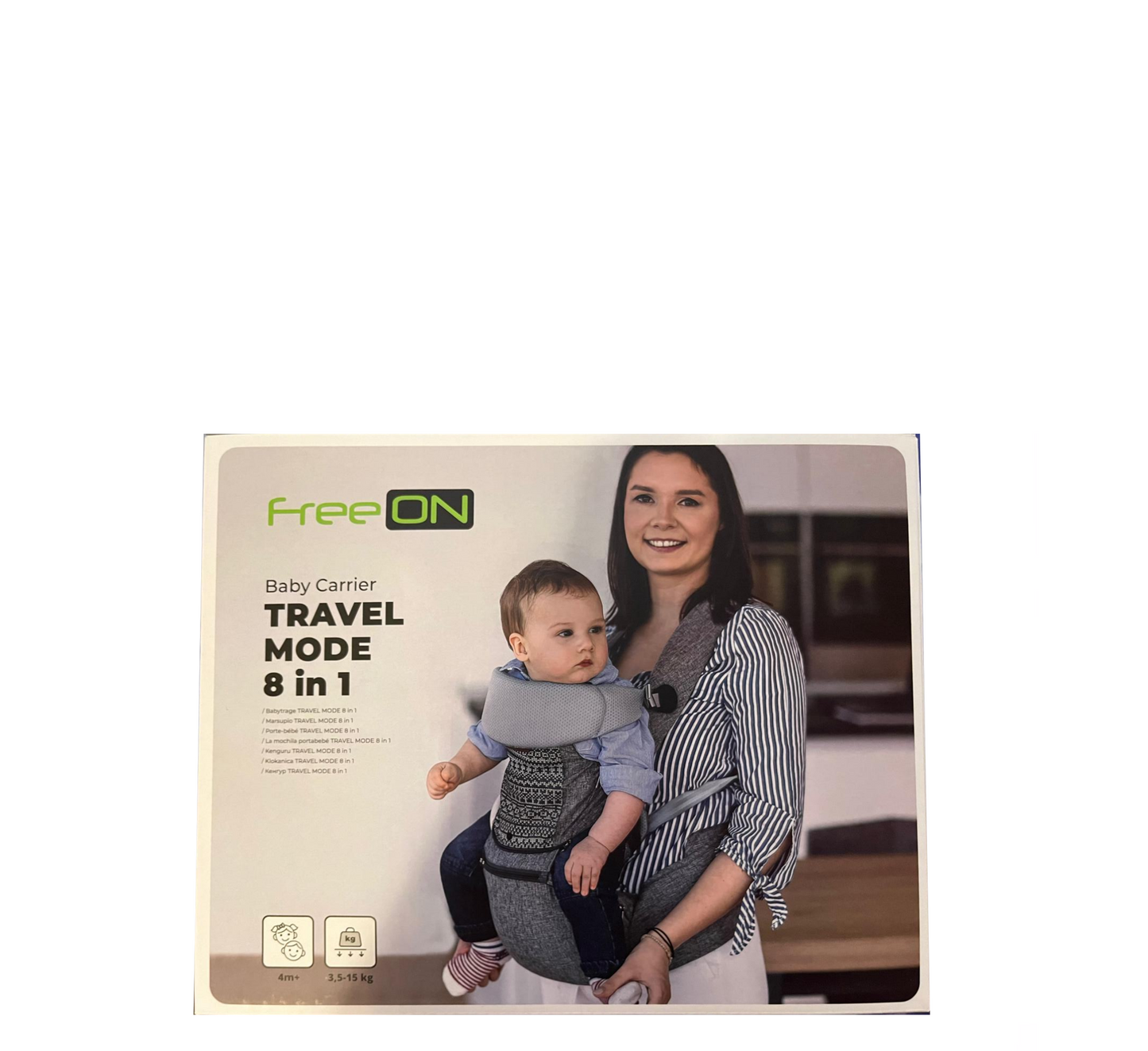 Kangur Free On Baby Carrier Travel Mode 8 in 1