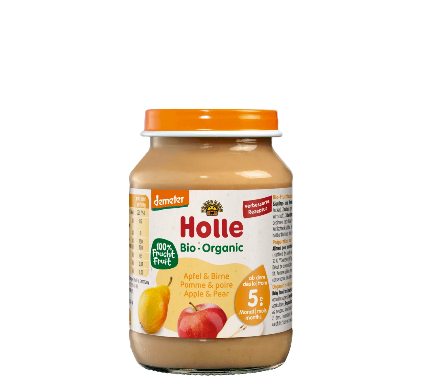 Holle Bio Organic Pure Molle & Dardhe 5M+ *190gr