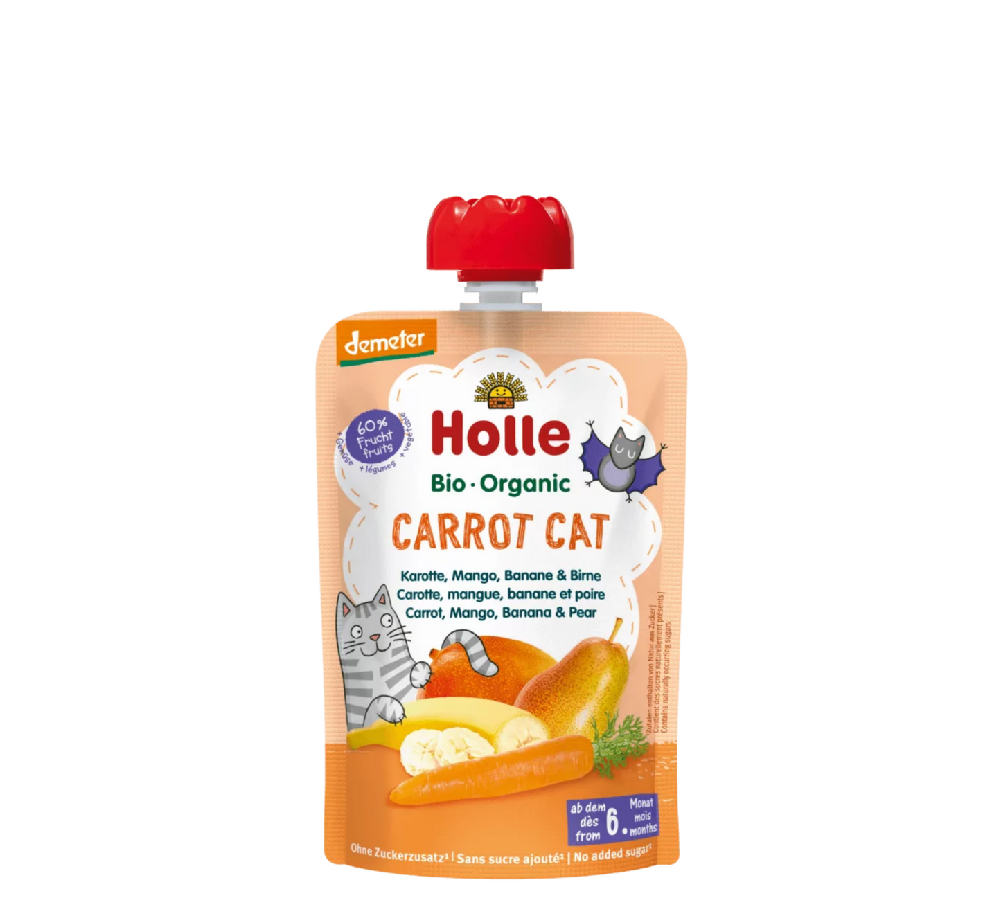 Holle Carrot Cat Pure (karrote, mango, banane & dardhe) 8M+