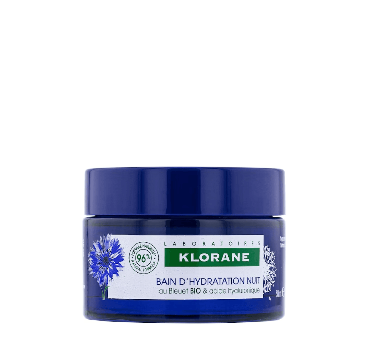 Bain d'Hydratation Nuit au Bleuet BIO & Ac. Hyaluronique 100% Organic