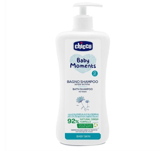 Chicco Baby Moments Bath Shampoo 0M+ (*750ml)