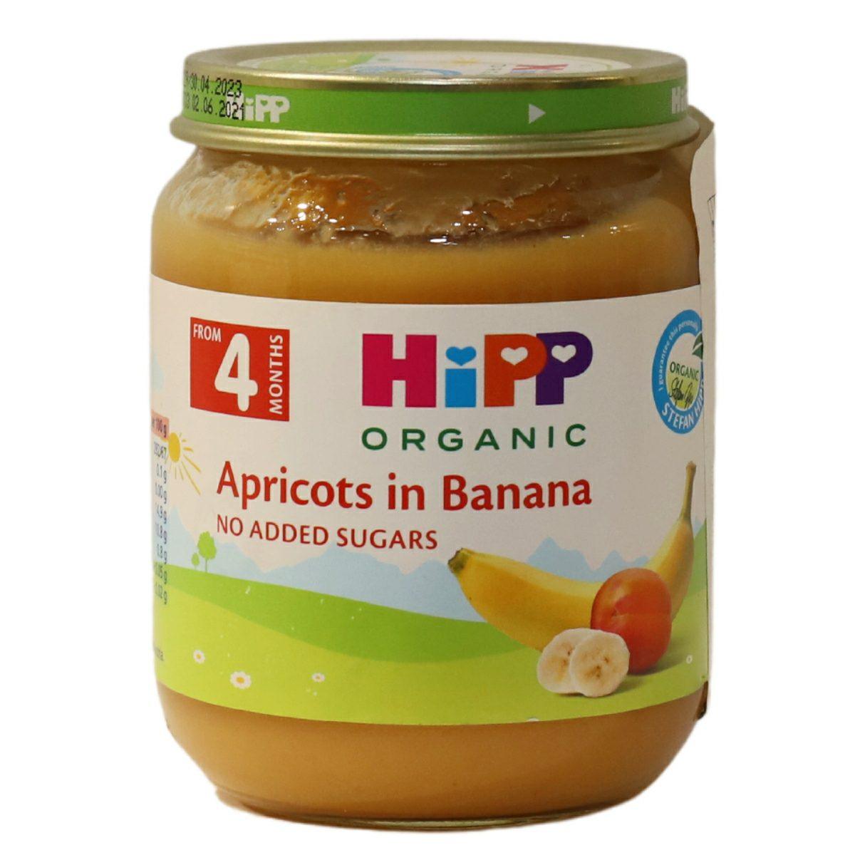 Hipp Apricots in Banana 4M+ 125g