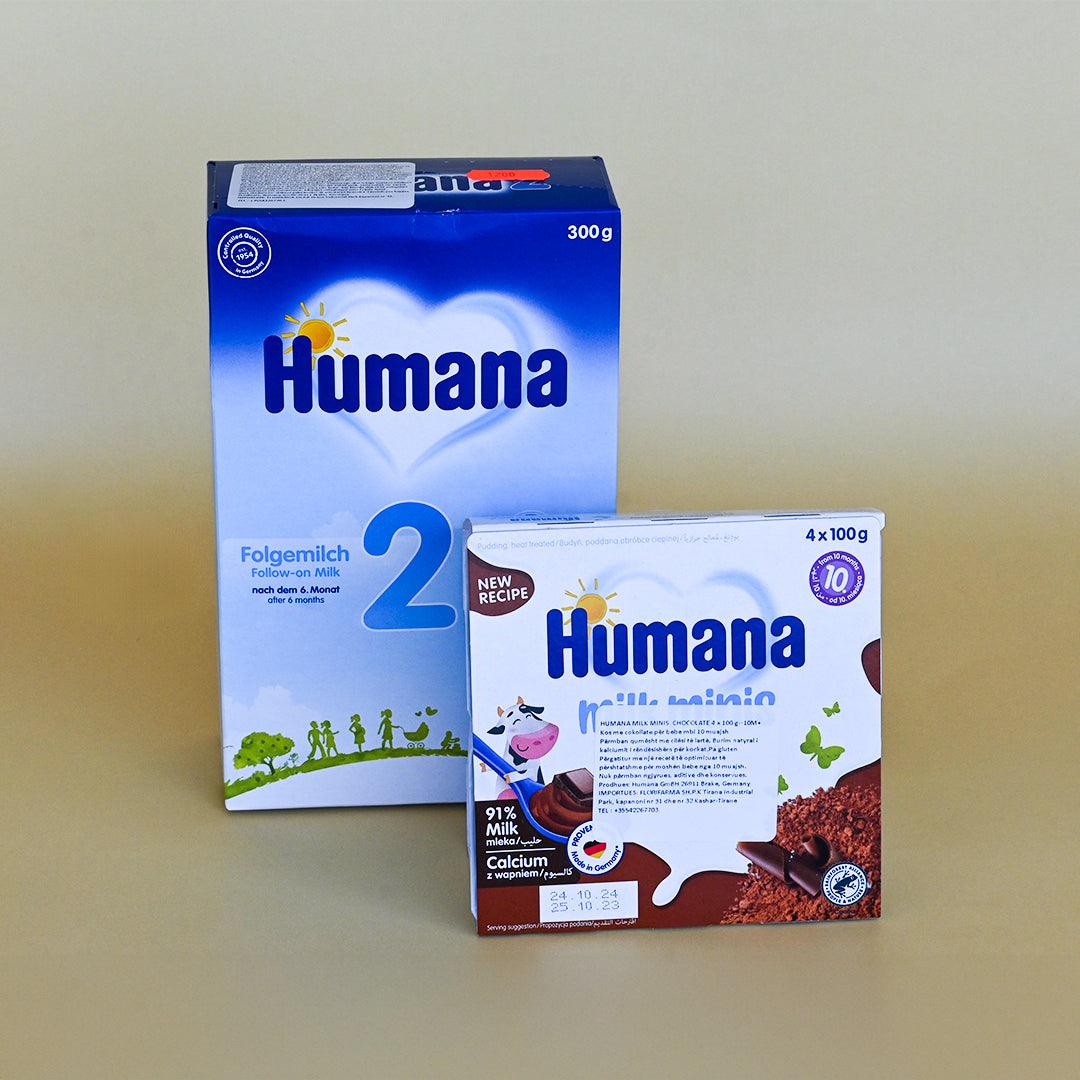 HUMANA 2 300GR + HUMANA PUDING COKOLLATE 10M+ 4X100G