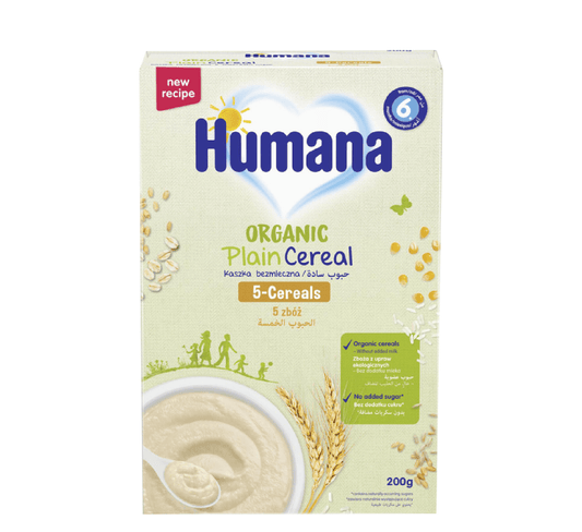 HUMANA ORGANIC PLAIN CEREAL 5-CERALS 6M+ *200GR