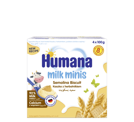 HUMANA PUDING BOLLGUR BISKOTE 8M+ 4X100G