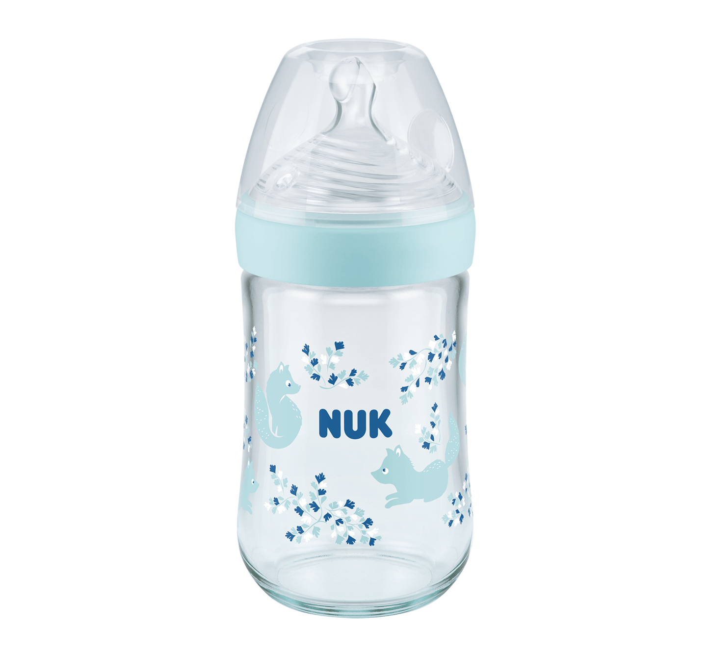 NUK Shishe Qelqi Nature Sense Silikon (0-6 muajsh)