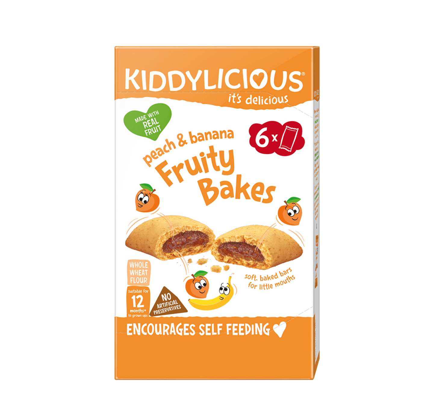 Peach & Banana Fruity Bakes 6x22g