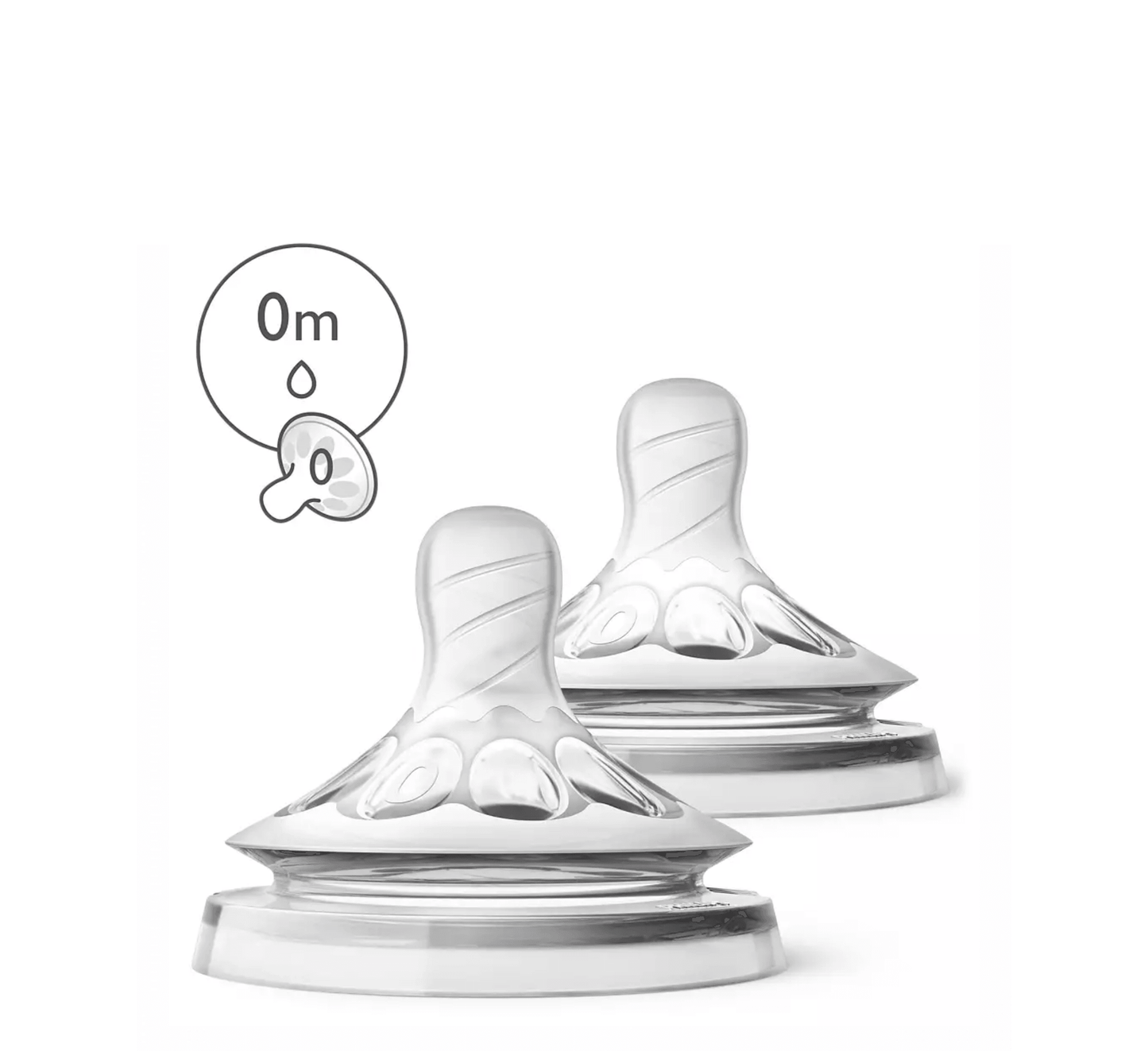 PHILIPS AVENT SCF040/27 BIBERON USHQYES NATURAL *2PCS 0M+