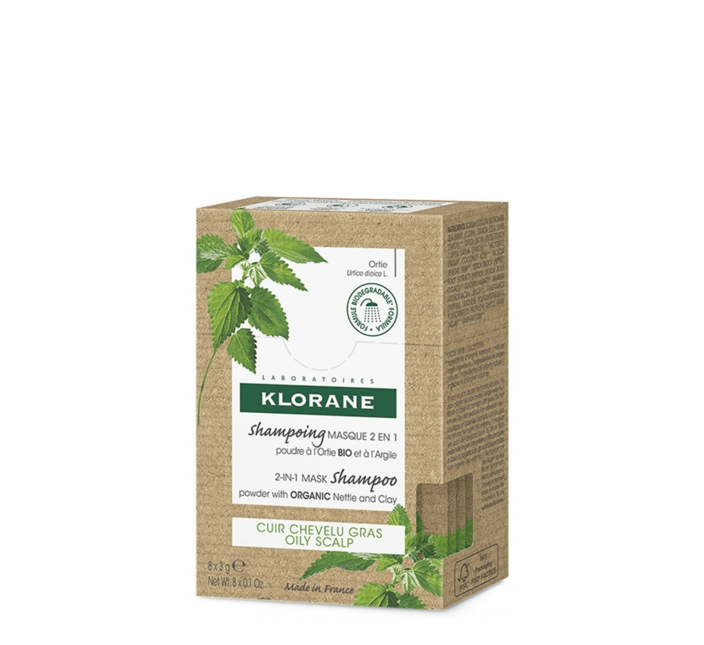 Shampooing Masque Poudre Ortie 2 en 1