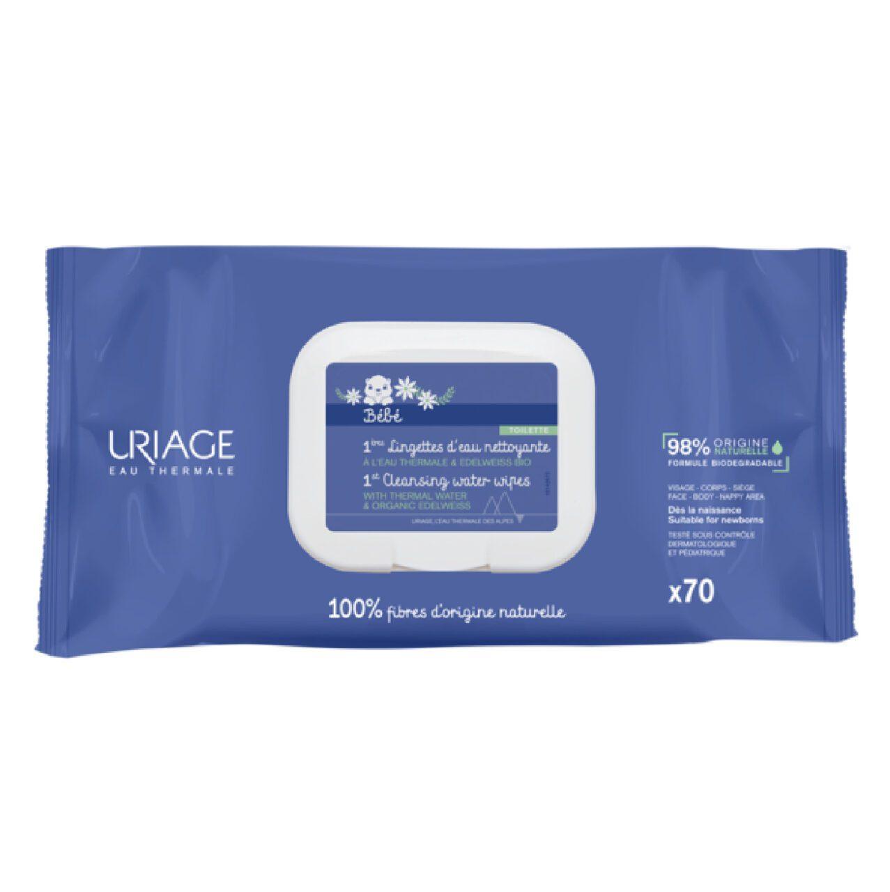 Uriage - Bebe First Cleansing Water Wipes *70 Cope