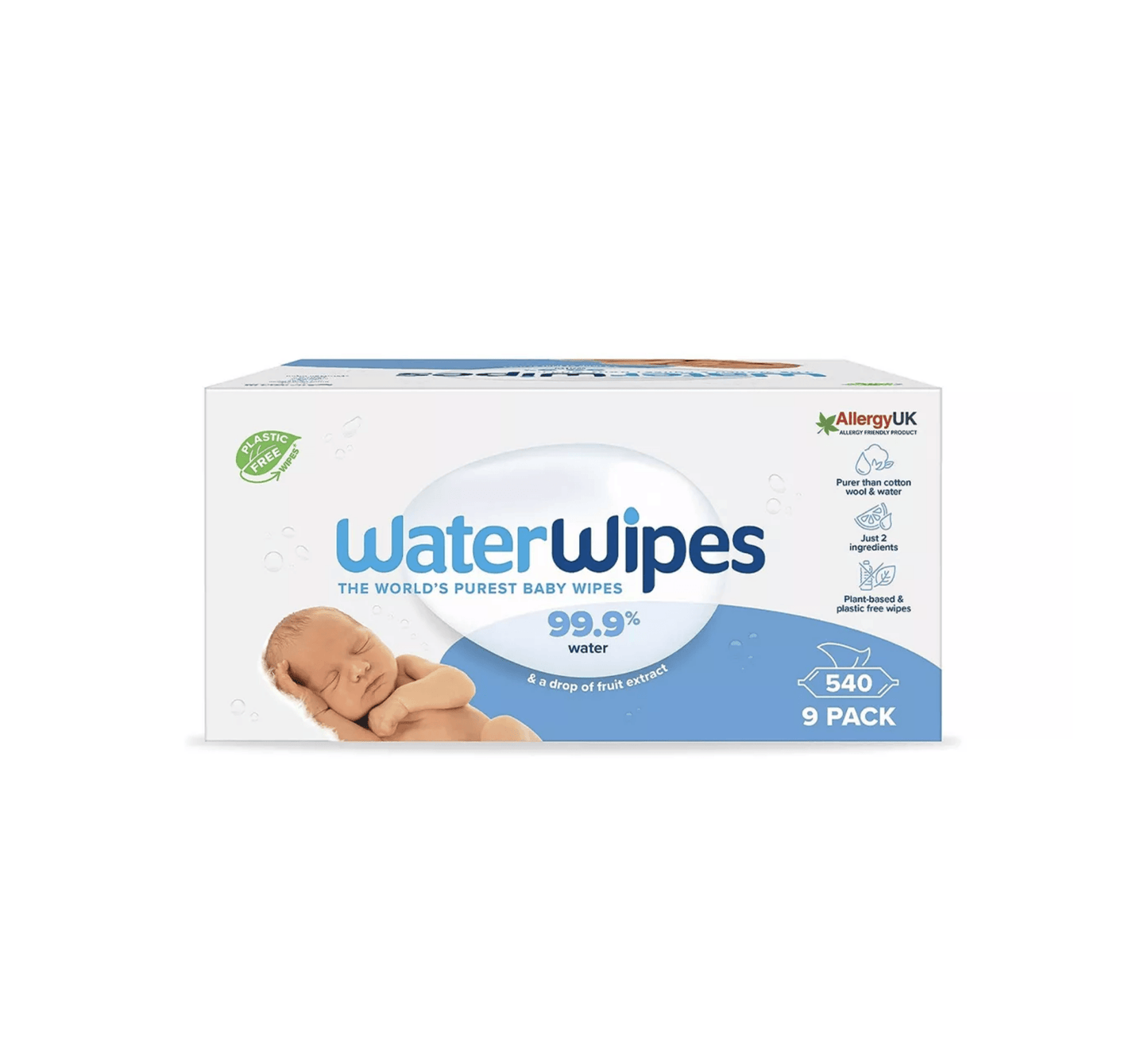WaterWipes - Multipack 9x60 (540 peceta)