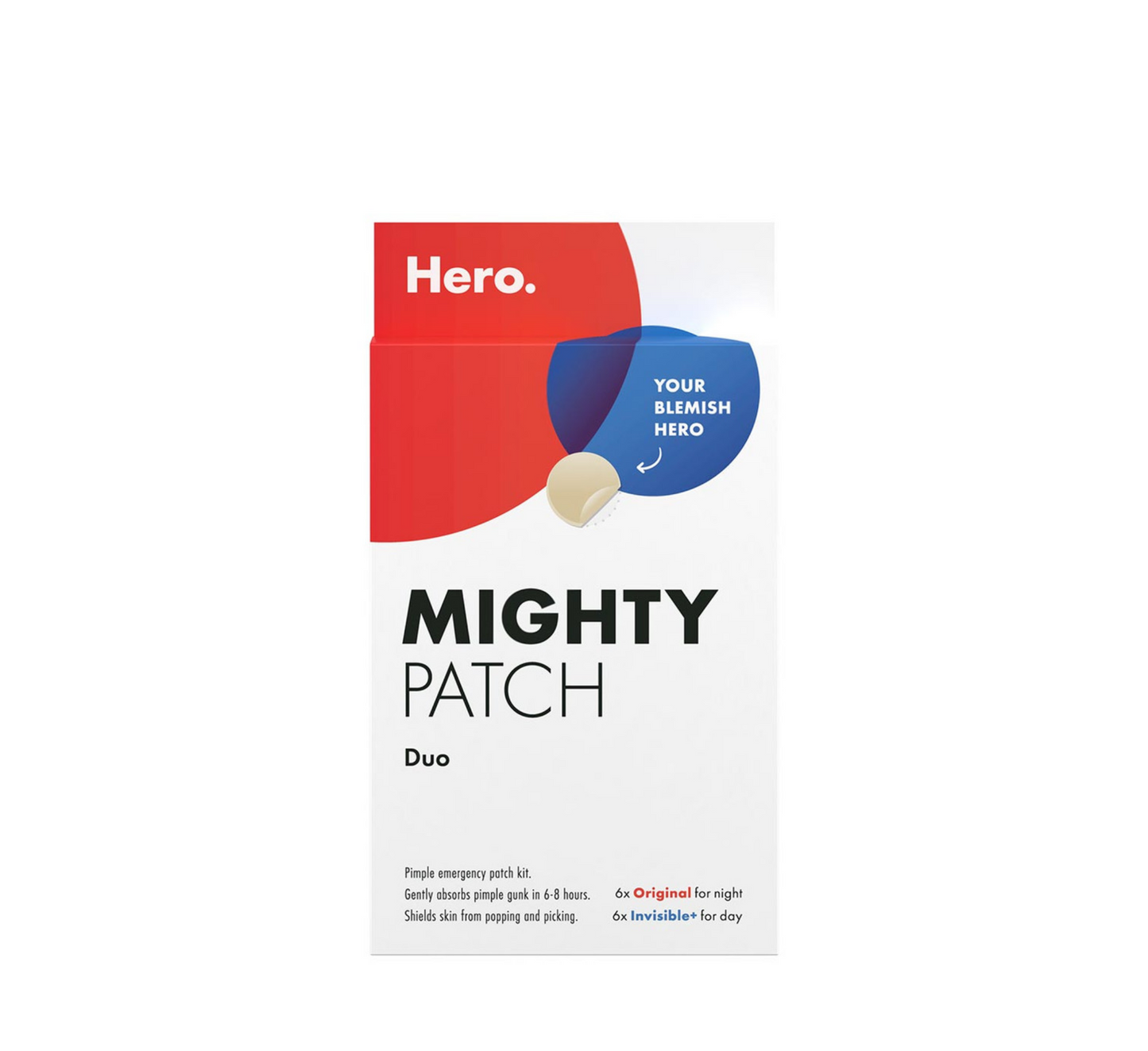 Hero Mighty Patch Duo *12pcs (6 Original + 6 Invisible+)