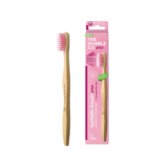 Humble Brush Pro Hexa Tech Bamboo Toothbrush (with Hexagonal Bristles)