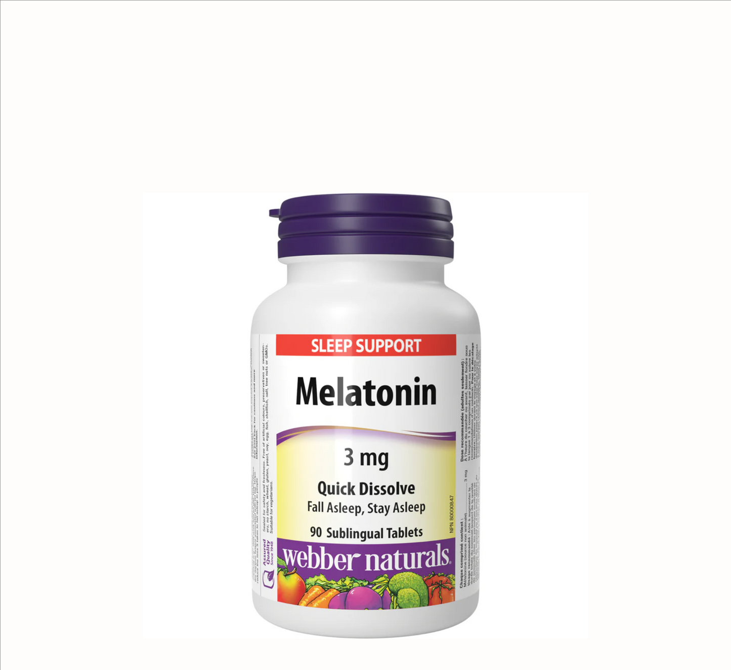 Melatonin 3mg *90 Sublingual Tablets
