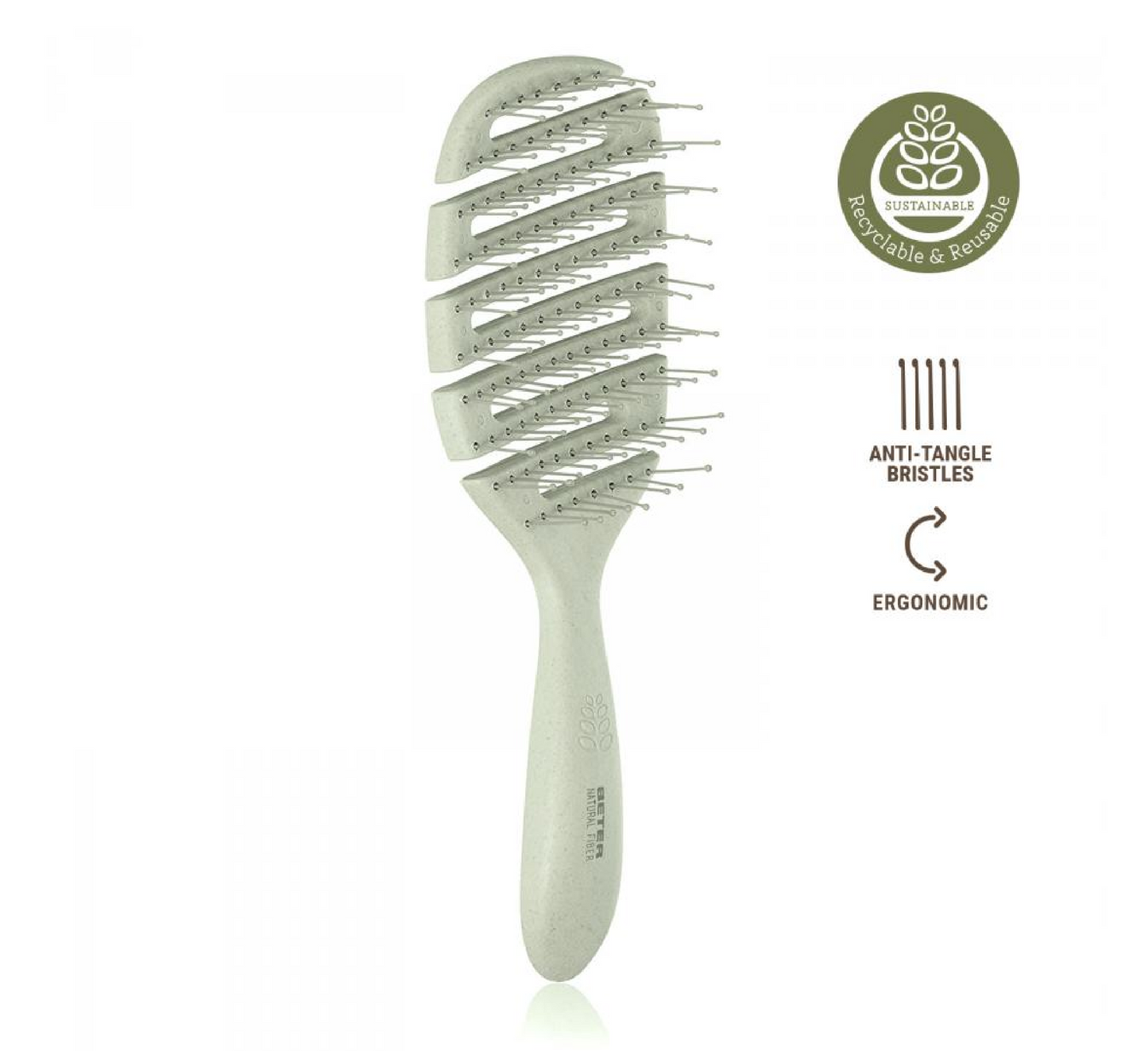 Natural Fiber Flexible Vent Brush