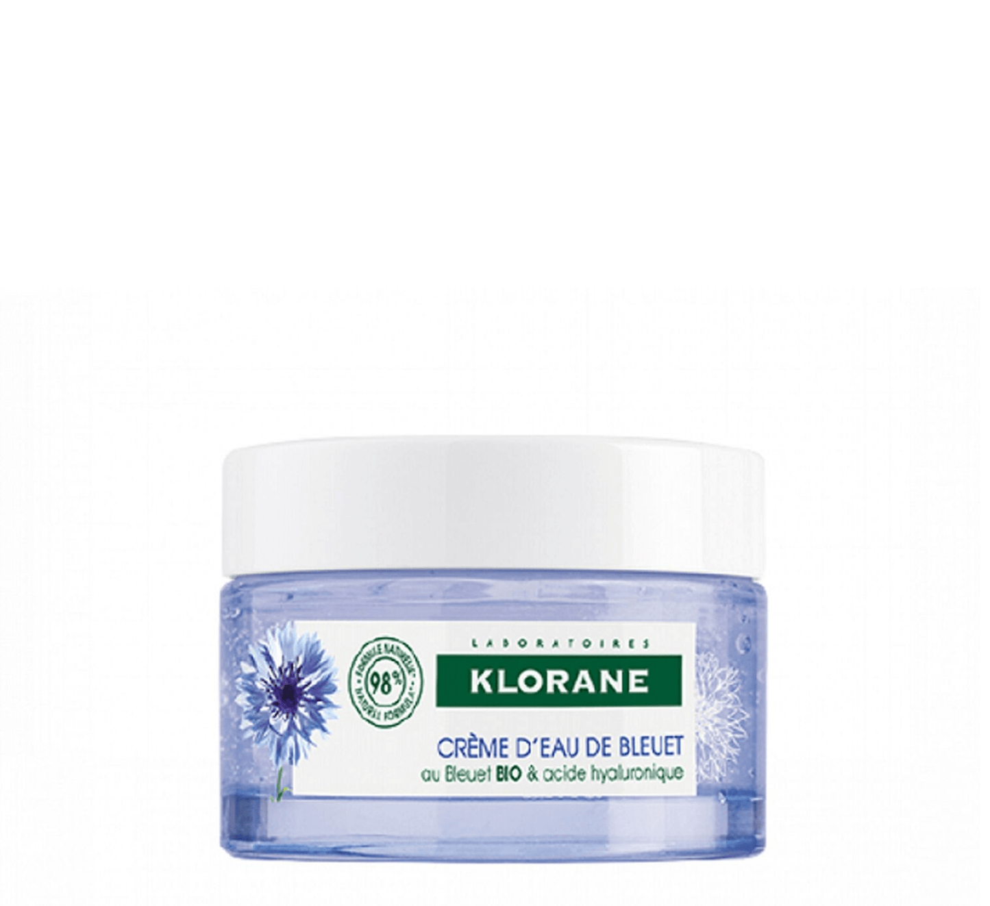Crème d'Eau de Bleuet BIO & Ac. Hyaluronique 100% Organic