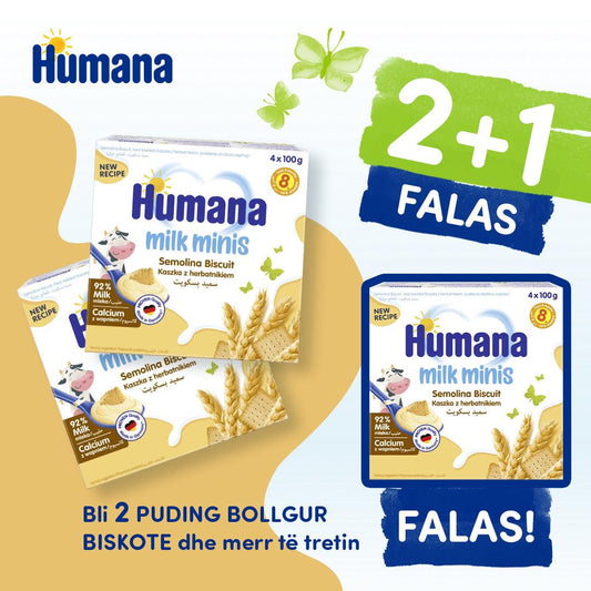 HUMANA PUDING BOLLGUR BISKOTE (2+1)