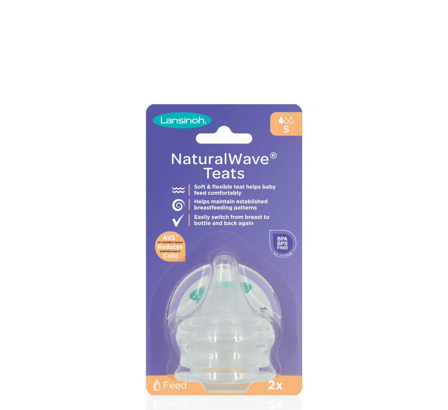 Lansinoh NaturalWave Teats Slow Flow (*2pcs)