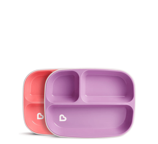 Munchkin Splash Divided Plates - 2pk