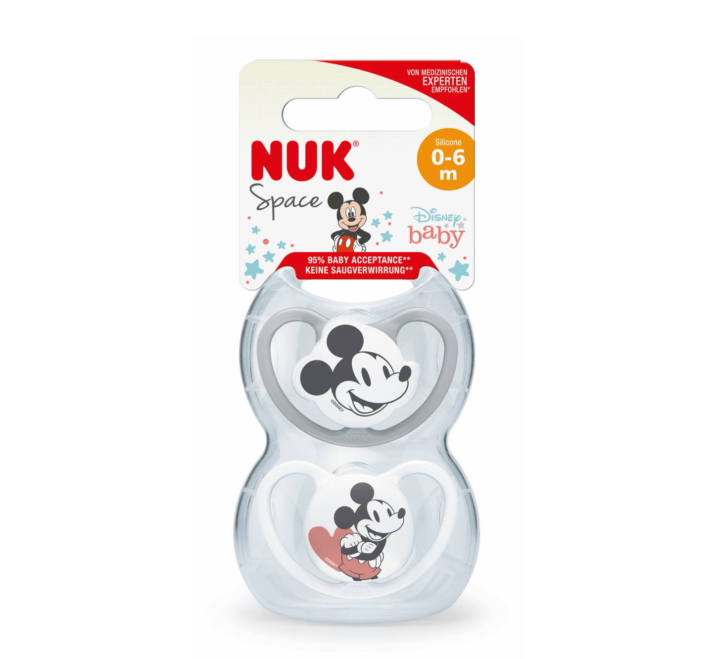 NUK Biberon Rrens Silikon Space Mickey