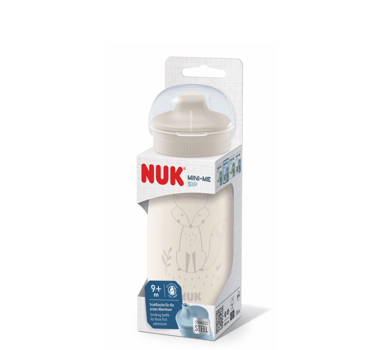 NUK Shishe Mini-Me Sip Stainless Steel 9M+