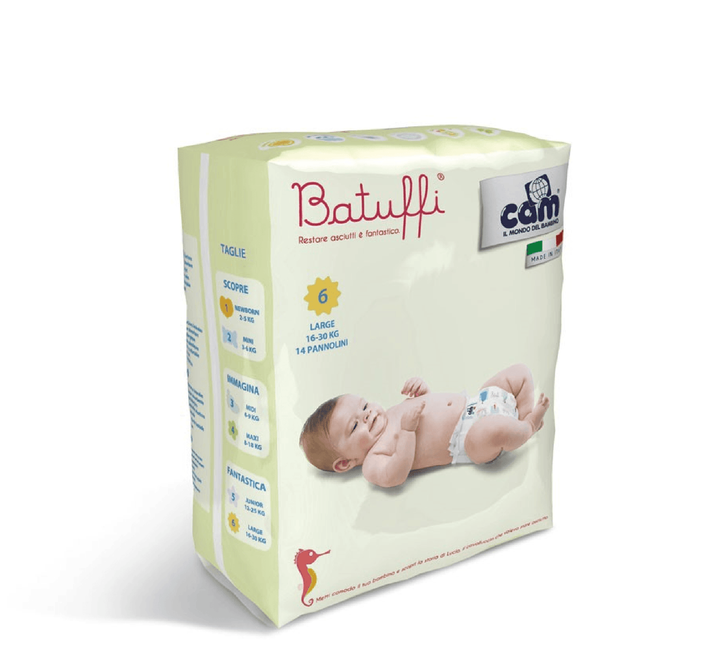 Pelena CAM Batuffi Midi 6